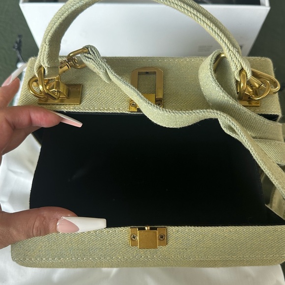 Kendrick Trunk | Green Denim w/ Gold Hardware - Picture 5 of 7